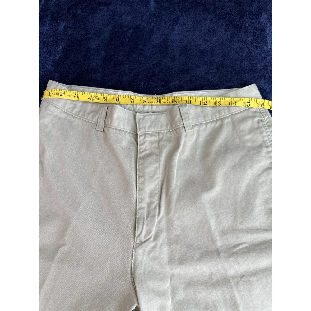 Mens Cutter & Buck Flat Front‎ Khaki Shorts Size 34 Inseam 9